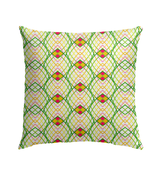 Durable Paisley Paradise pillow for outdoor use.